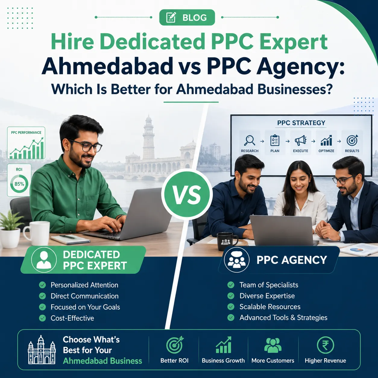Hire Dedicated PPC Expert Ahmedabad vs PPC Agency: Which Is Better for Ahmedabad Businesses?