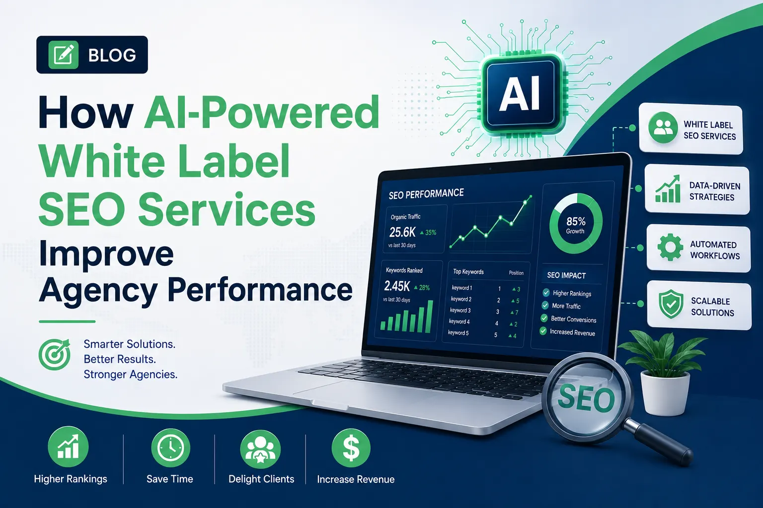 How AI-Powered White Label SEO Services Improve Agency Performance