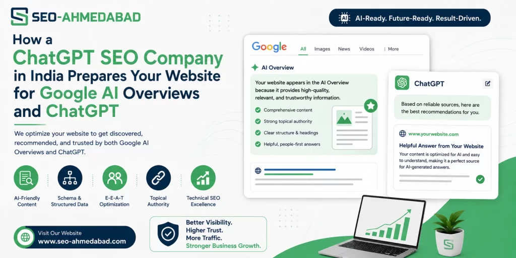 How a ChatGPT SEO Company in India Prepares Your Website for Google AI Overviews and ChatGPT