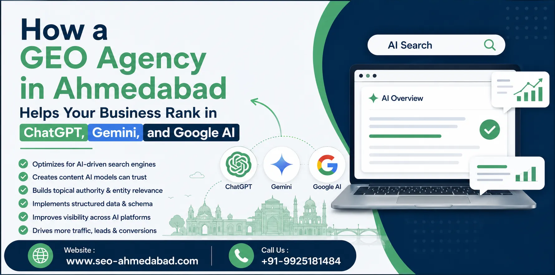 How a GEO Agency in Ahmedabad Helps Your Business Rank in ChatGPT, Gemini, and Google AI
